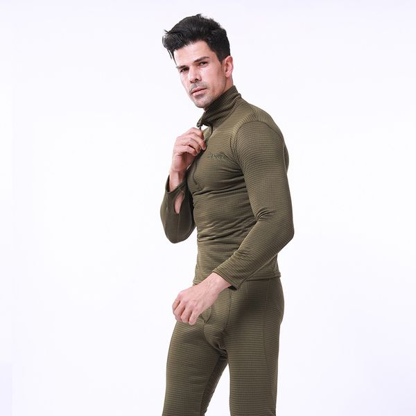 

2020 new thermal underwear men underwear sets compression fleece sweat quick drying thermo men clothing, Black;white