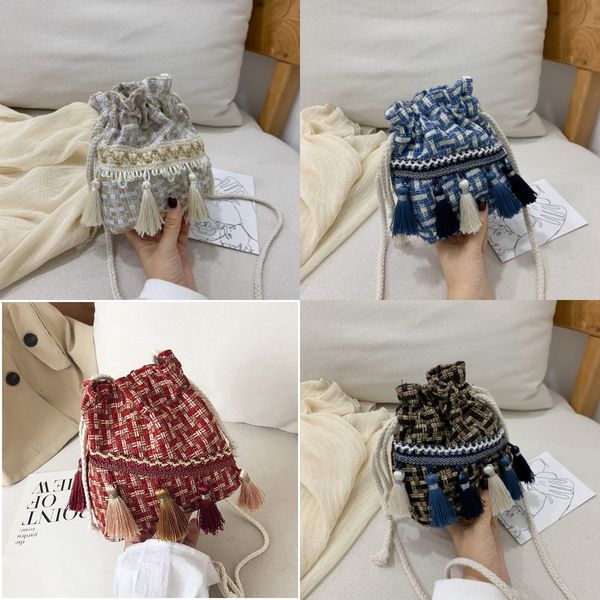 

4fn0o mori small ancient style han clothing chinese style fairy embroidery messenger shoulder with ancient clothes cloth shoulder bag wallet