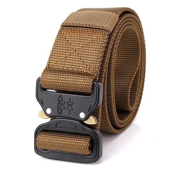

tactical gear heavy duty belt cobra nylon metal buckle s.w.a.t molle padded patrol waist belt hunting accessories, Black;green
