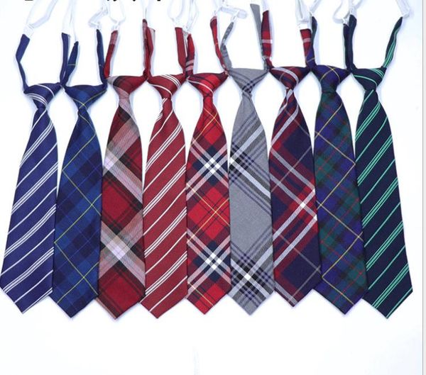 

new lazy personality tie orthodox jk uniform tie student lattice tie, Blue;purple