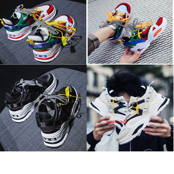 

2019 old grandpa stylish casual shoes increasing 6cm ins high heel ulzzang shoes women height