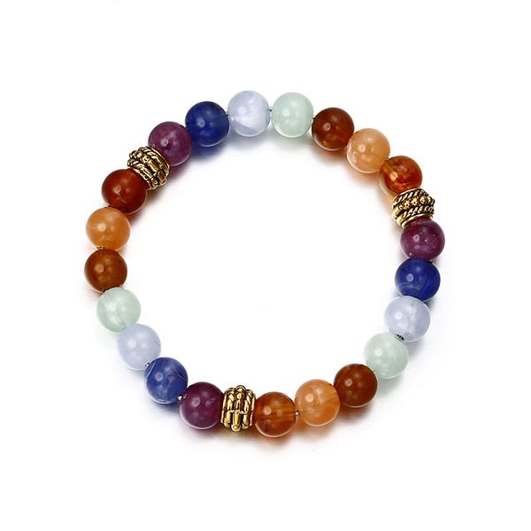 

natural volcanic stone bracelet explosion models in europe and america creative personality wild japanese and korean fashion bracelet bracel, Black