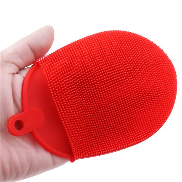 

silicone dish bowl cleaning brushes scouring pad pot pan wash brushes cleaner kitchen dish washing brush kitchen tool tc190311 50pcs