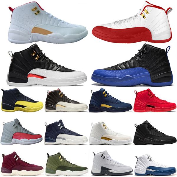 

2019 mens 12 xii fiba basketball shoes winterized gym red cny game royal 12s men designer sneakers trainers baskets des chaussures schuhe