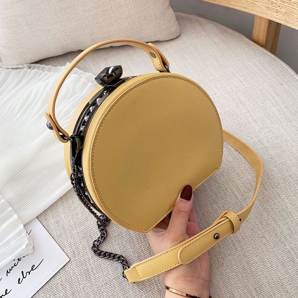 

women's shoulder bag diagonal bag 2020 summer chain small round korean simple