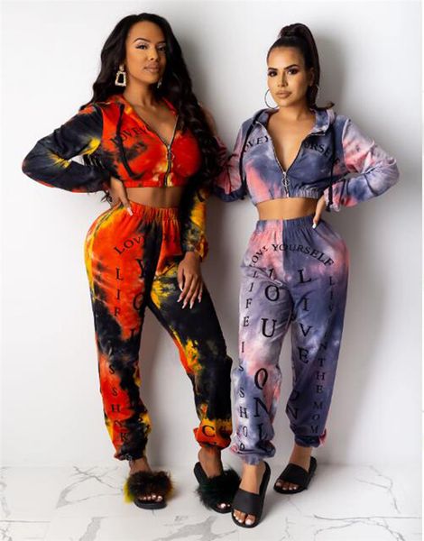 

women gradient 2 piece set jogger fall winter clothes cardigan pants sportswear jacket leggings outerwear sweatsuit sweatshirt bodysuit 1824, White