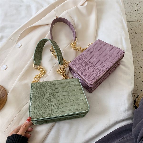 

crocodile pattern handbag 2020 new package fashion shoulder/crossbody bag square sling bag women handbag