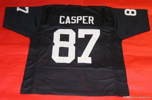

nbspnfl retro #87 dave casper custom mitchell & ness jersey black mens stitching s-5xl,6xl football jerseys running, Black;blue