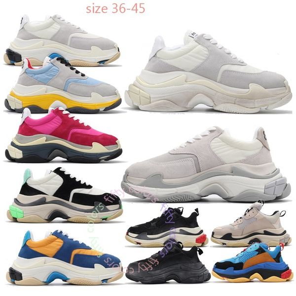 

luxury triple s old dad shoes tripler sneakers clear sole chaussures scarpe women zapatos men hommes hombre mens fifty colors k577