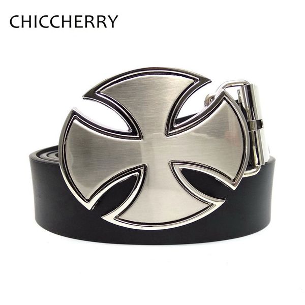 

casual mens belts with german iron cross metal buckle waist belt cinturon hombre erkek kemer cinto masculino male accessories, Black;brown
