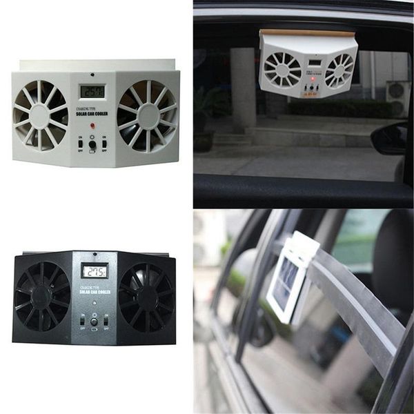 

car solar powered exhaust fan car gills cooler auto ventilation fan dual-mode power supply high-power 2 colors
