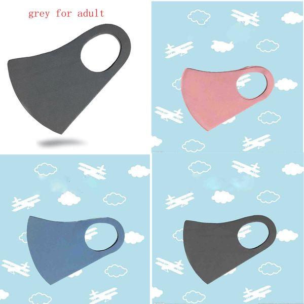 

kids adults sponge dustproof mascherina ffp3 pm2.5 pollution half face mouth mask with breath wide straps washable reusable