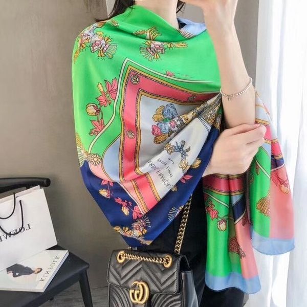 

luxury cashmere women's scarf designer's shawl designs fashion brand spring and autumn 180*90cm classic women's scarf cashmer, Blue;gray