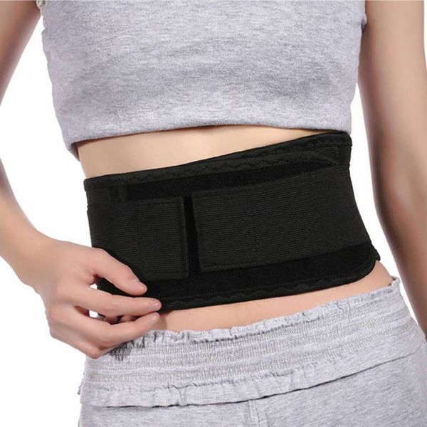 

new waist support belt adjustable safe self-heating (magnetic) lumbar brace warmer relieving waist support tools, Black;gray