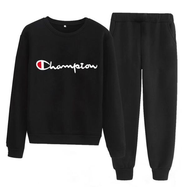 

new 2020 men's and women tracksuit hoodies sweatpants 2 piece suit sports plus size sportswear suit casual couple suits, White
