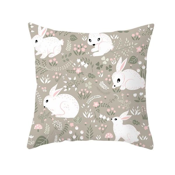 

happy easter cushion cover 1pc cute easter print cushion cover pillow case sofa car home decor pillowcase j13#40