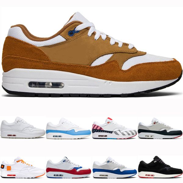 

2020 new running shoes for men women air 1 yellow anniversary university blue white red puerto rico parra bred mens trainers sneaker shoes