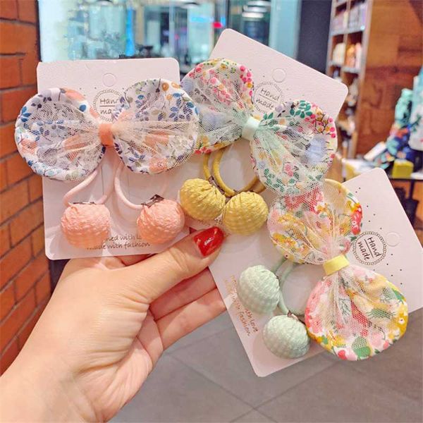 

8set/lot children cherry bow hairpins kids korean style cute hair clip girls small fresh hair grip headwear accessories, Slivery;white
