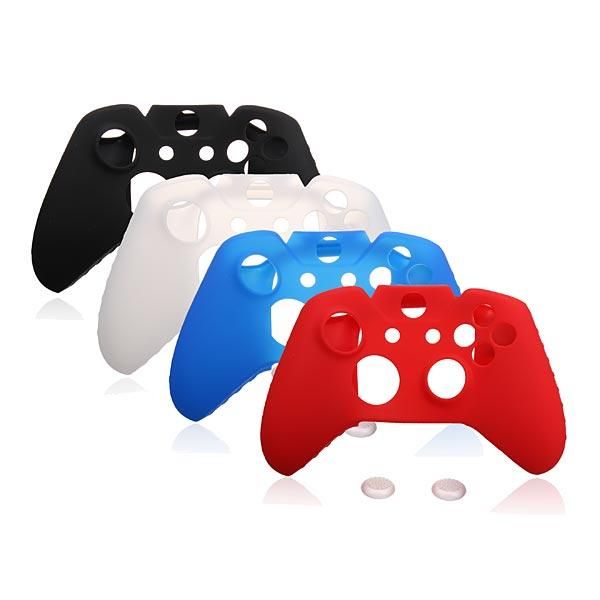 Silicone analógico Com o Punho de Bundle para XBOX um controlador - Black