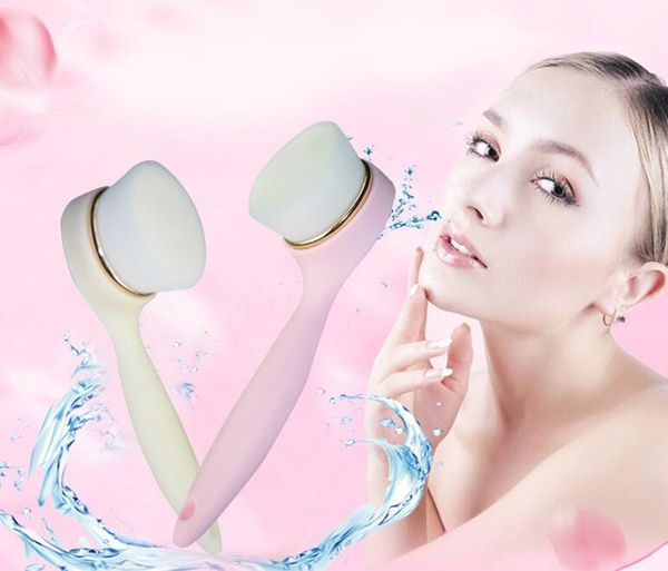 

cleansing tools soft facial brush superfine fibre deep pore nylon face washing with long handle