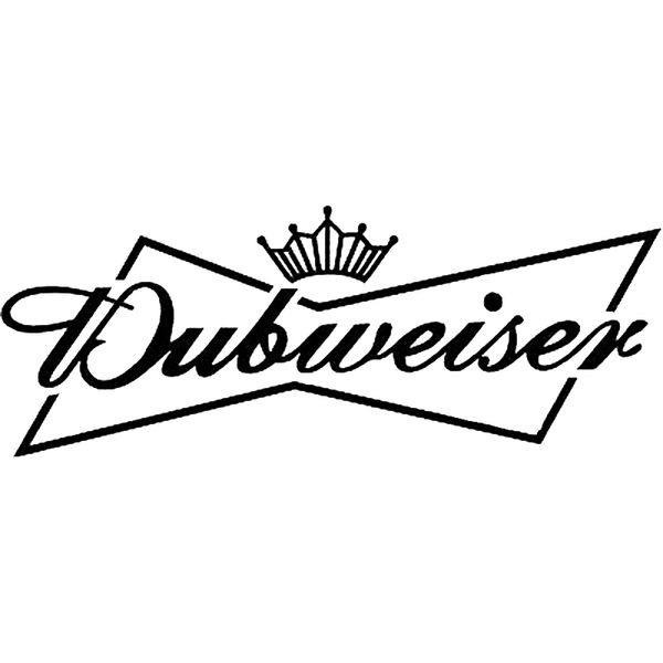 

17*6.5cm fashion personality creativity classic attractive dubweiser car window decor vinyl decal sticker unique car accessories