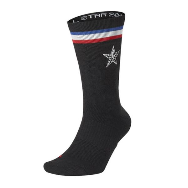 

basketball socks stance elite socks crew for man size 40-46 sx7411, Black