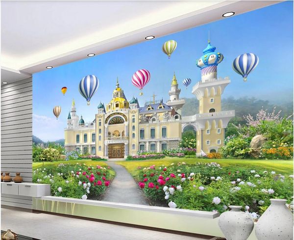 

3d wallpaper custom p murals beautiful girl little princess fantasy castle 3d background wall wallpaper for walls 3 d