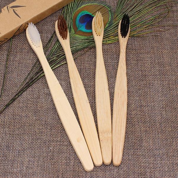 

12 colors bamboo toothbrush bamboo charcoal toothbrush soft nylon capitellum bamboo toothbrushes for l travel tooth brush fa3123