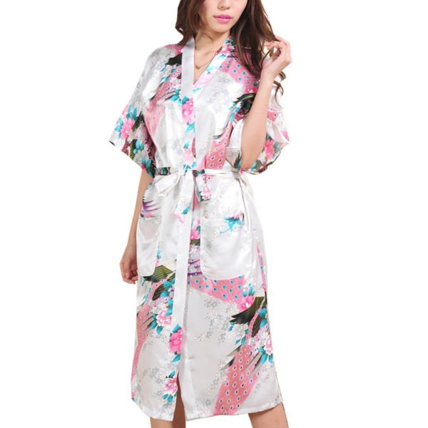 

r fashionflower печати женской nighdress удобной шелковый атлас кимоно мантия венчание невеста платье ночь sexy ladies nightgowns, Black;red