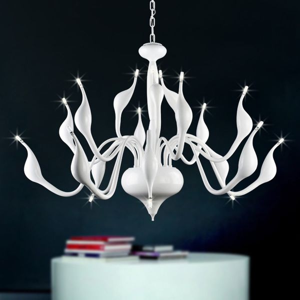 

modern led chandelier lamp art deco european candle ceiling bedroom living dinning room decoration