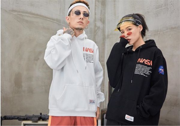 

NASA Autumn Mens Designer Hoodies Fashion Loose Clothing Hip Pop Skateboard Sweatshirts Casual Pullover Couple Clothing