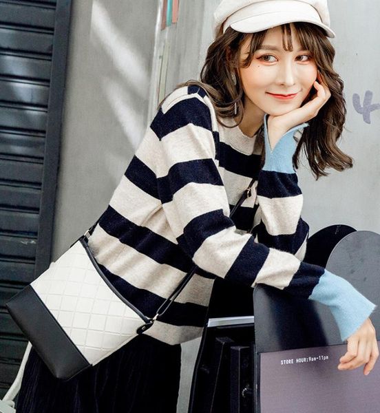 

2020 горячие продажи женская сумка через плечо рельефный ромб ретро ведро сумка мода tote сумки для женщин женщин