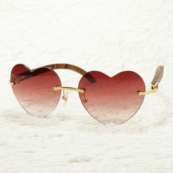 

Heart hape pink ungla e for men and women buffalo horn gla e frame carter for driving and party genuine material temple
