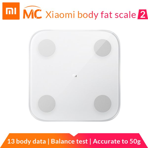

presale)new arrival xiaomi mi smart body fat scale 2 with mifit app body composition monitor with hidden led display fat scale