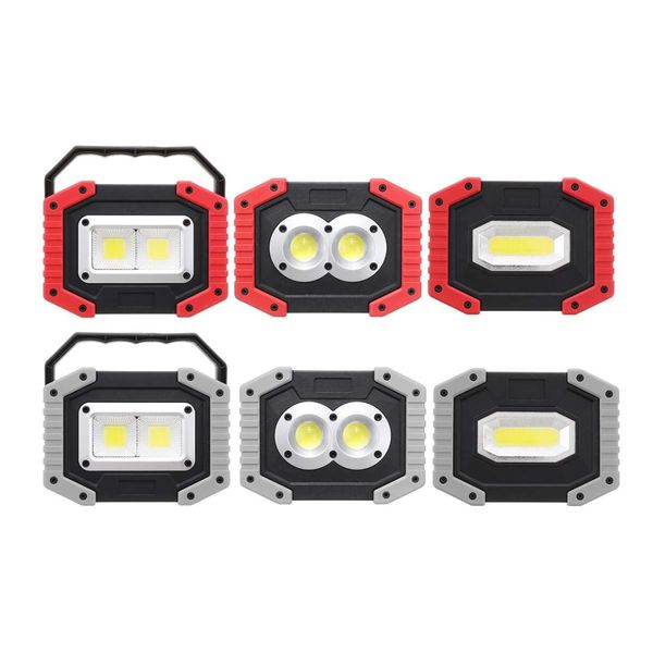 30W Rechargeable LED COB Work Light Camping Security Floodlight Emergency Lamp