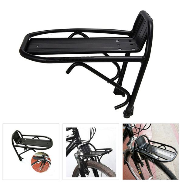 

cycling bike aluminum alloy front rack bracket bicycle carrier pannier racks
