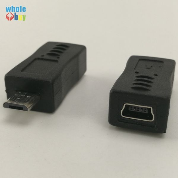 USB разъем Micro 5Pin Мужская штекер для Mini USB женское разъем разъем планшетный компьютер адаптер электрические части 400 шт. / Лот