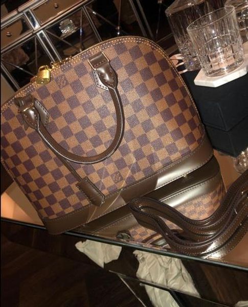 

Drop hipping alma tyle damier pm with trap elbow cro body houlder bag for women