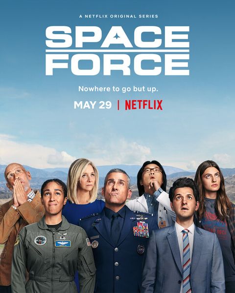 

space force poster steve carell netflix comedy tv series art print 11x17" 18x24"