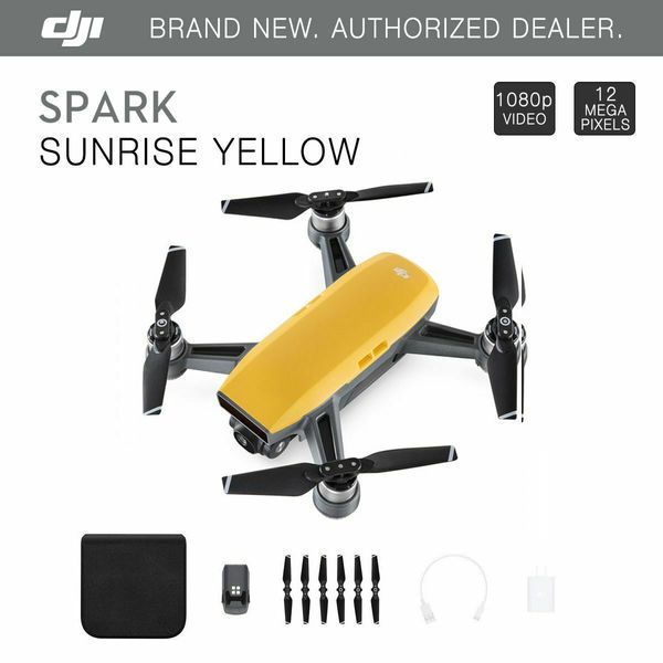 

Dji park unri e yellow quadcopter drone 12mp 1080p