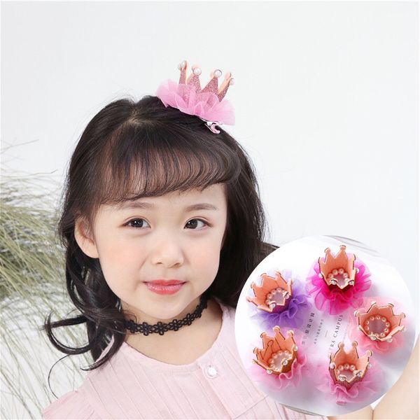 Cute Girl Princess Headdress Crown Hairpin Children Hair Clip