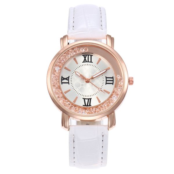 

2019 new diamond watch women's watch women's quartz, Slivery;brown