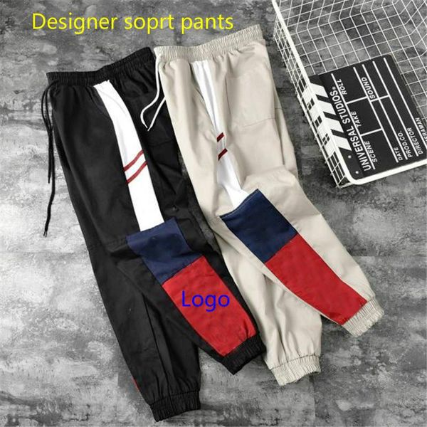 

мужские дизайнерские грузовые брюки хип-хоп уличная мужская спортивная марка бегуны брюки женские дизайнерские спортивные брюки повседневные, Black