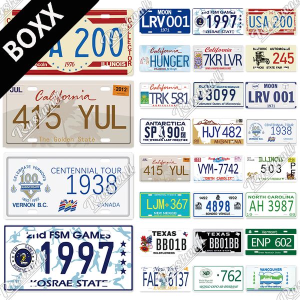 

classic mark licenses plate tin sign car number plaque metal sign decorative plate for garage living room home wall decor