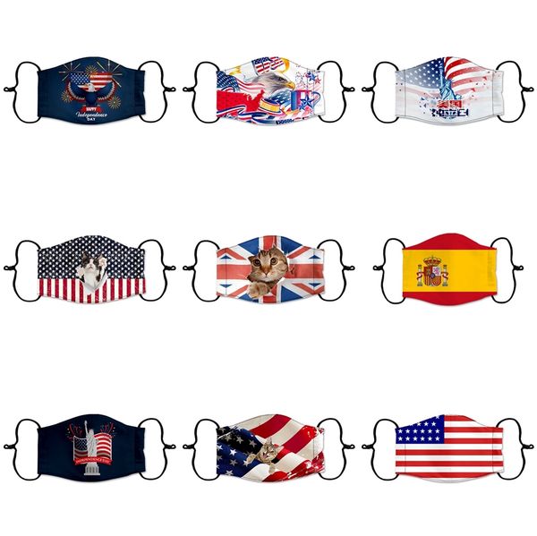 

trump face mask american election dustproof print masks 3d anti dust mouth er for men women usa outdoor designer mask gga3344-2 #112