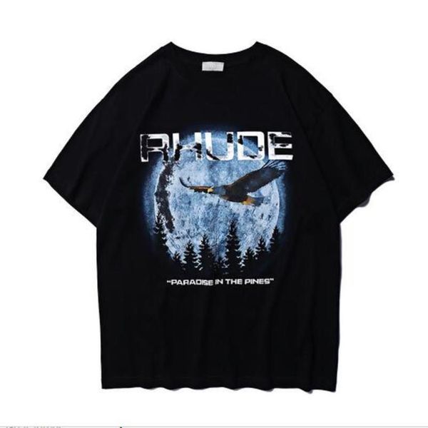 

men short summer t shirts sleeve eagle printed women men streetwear cotton casual t shirt 11rbbm, White;black