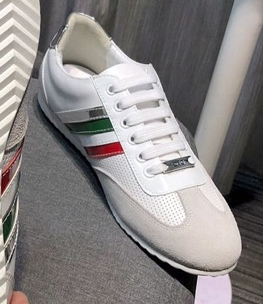 

19ss new d ga homme мода мужчины повседневная обувь люкс дизайнерская обувь лучшие качества из натуральной кожи платформы низкие кроссовки e, Black