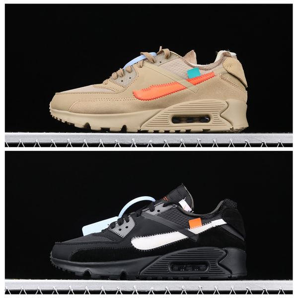 

2019 Новый 90s пустыня белый черный мужские кроссовки для мужчин женщин спорт 1990 Air кроссовки Женские от тренеров размер 36-45 Максов