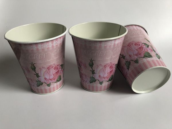 Acheter En Gros D11xh125cm Décoration De Mariage En Métal Baignoire Pour Fleurs Séchées Fer Rose Vase Pour La Décoration De Mariage Table Centres De