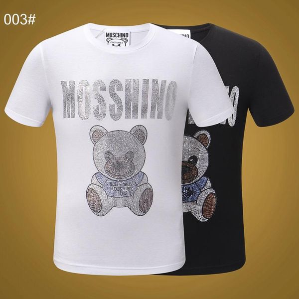 

men summer new product t shirt fashion short sleeve t-shirt clothing casual skull letter print hip hop new style man t-shirt clothin@1254, White;black